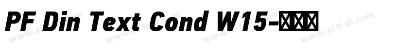PF Din Text Cond W15字体转换 PF Din Text Cond W15字体转换